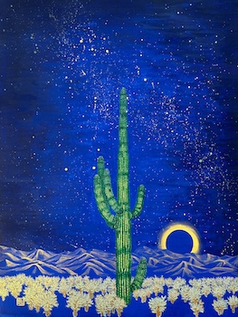 Cactus in the Dark-7 24x18 (sold)