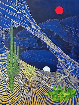 Cactus in the Dark-5 36x48
