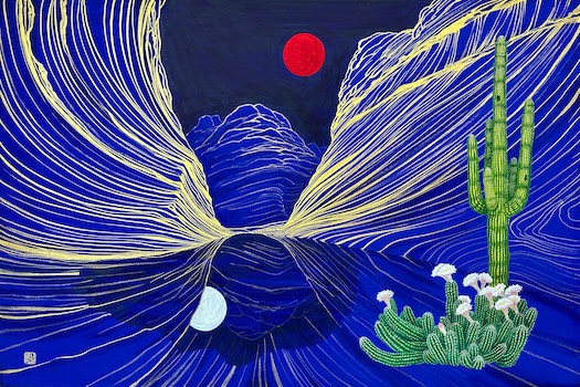 Cactus in the Dark-8 20x30
